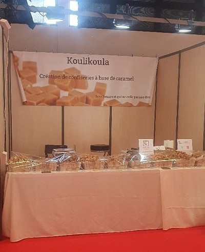 Exposition au hall gastronomique de la foire de brignole